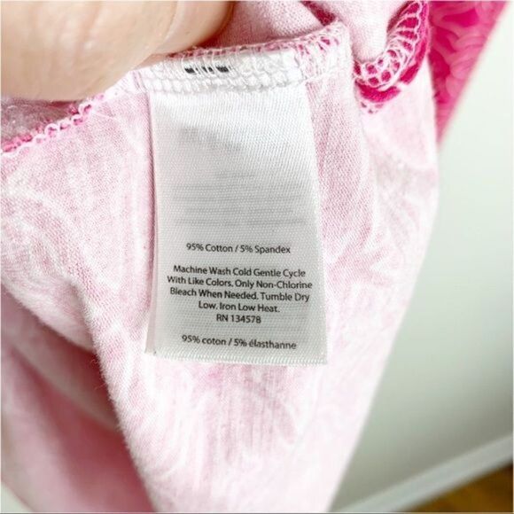 Vineyard Vines Size S Pink Whale Tail Print T-Shirt Dress NWOT - Picture 11 of 12